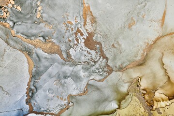 Alcohol ink art.Mixing liquid paints. Modern, abstract colorful background, wallpaper. Marble texture.Translucent colors