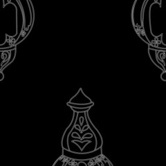 Pattern. Eastern suspension traditional arabic hanging lantern. Vector Stock Illustration.Pattern. Eastern suspension traditional arabic hanging lantern. Vector Stock Illustration.