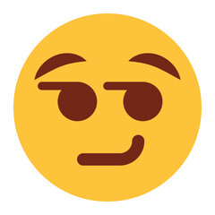 Flat color style emoji wink.