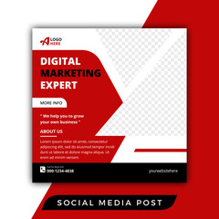 Digital marketing expert social media post