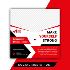 Make yourself strong social media post
