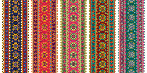 Indian Design Borders. 
Elaborate and easily editable