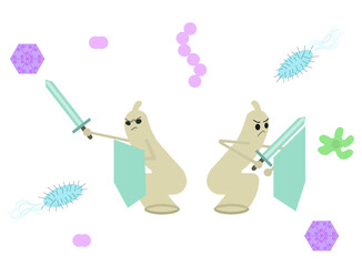 magic wand with a rabbit