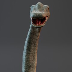 Realistic 3D Render of Brachiosaurus Dinosaur © bescec