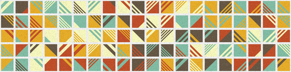 Fototapeta premium Abstract Geometric Pattern generative computational art illustration