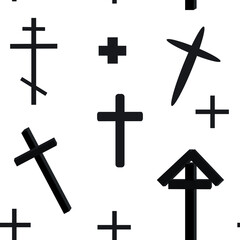 black cross with a cross