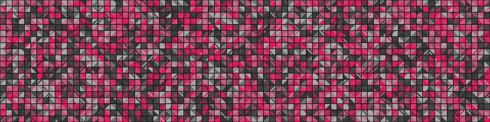 Fototapeta premium Abstract Geometric Pattern generative computational art illustration