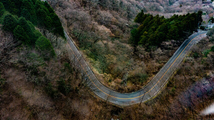 Mountain road, Hakone, Japan