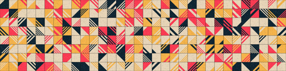 Fototapeta premium Abstract Geometric Pattern generative computational art illustration