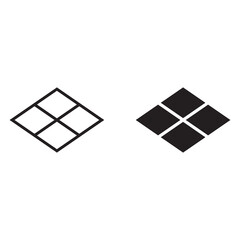 Tile floor material vector icon