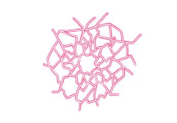 Bullet crack red illustration