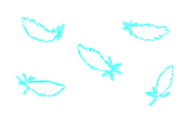 Illustration of angel wings.
