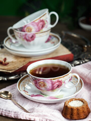 cup of tea and cookies