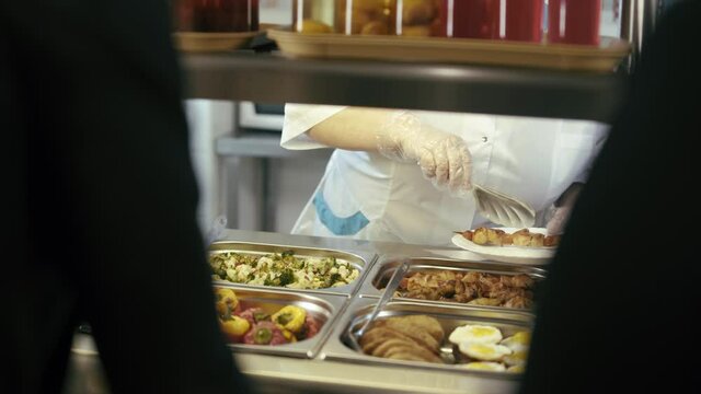 Cuisine cafeteria buffet