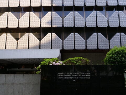 Paris, France - May 27th 2021: The Embassy Of South Africa In Paris.