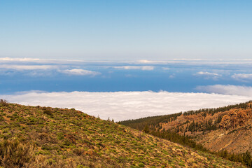 Mar de nubes en el Parque Nacional del Teide