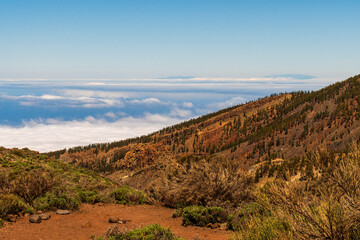 Mar de nubes en el Parque Nacional del Teide