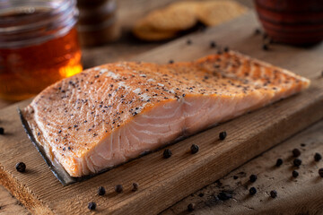 Maple and Cracked Pepper Smoked Salmon