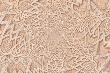 Arab background remanding to Islam culture. Design created using droste effect on a 13th century...