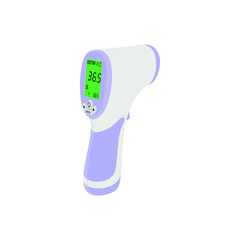 infrared thermometer isolated on a white background