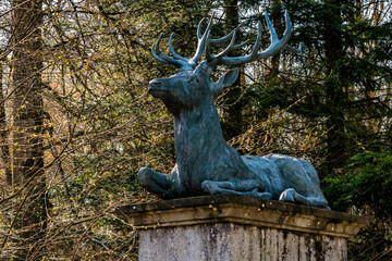 Spring hike through the Josefslust wildlife park near Sigmaringen