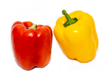 red and yellow peppers