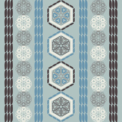 Mexican plaid. Navajo. Seamless pattern. Design with manual hatching. Textile. Ethnic boho ornament. Vector illustration for web design or print.