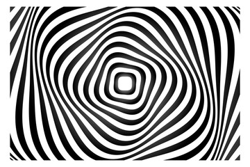 Hypnotizing Black and White Pattern Background