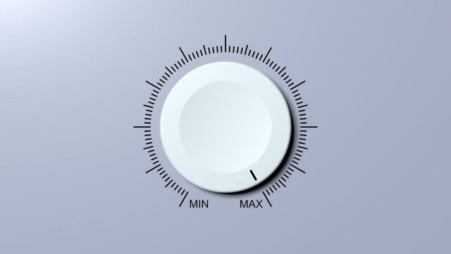 Ein Regler regelt von Minimum auf Maximum und wieder zur&uuml;ck