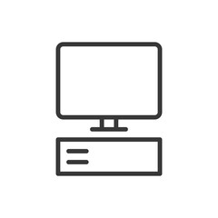 Monitor icon. Computer symbol modern, simple, vector, icon for website design, mobile app, ui. Vector Illustration