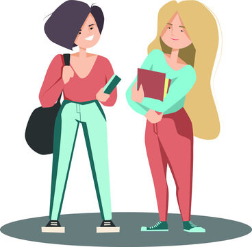 4 426 Best Two Women Talking Cartoon Images Stock Photos Vectors Adobe Stock