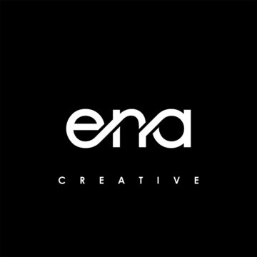 ENA Letter Initial Logo Design Template Vector Illustration
