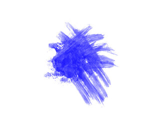 Beautiful blue watercolor brush illustration