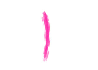 Beautiful pink pant line brush illustration