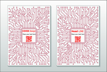 Covers design. Eps10 vector. Trendy minimalist flat geometric design. Vertical a4 format.