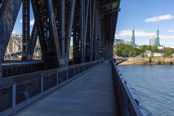 bike trail in Portland downtown, Oregon