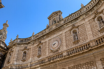 Fototapeta premium Basilica of the Madonna della Madia, Monopoli Cathedral in the old town of Monopoli, Puglia, Italy