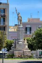 War memorial in Vittorio Emanuele square in Monopoli, Puglia, Italy