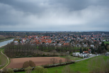 city ​​view in bavaria fürth ss observation deck. Nuremberg