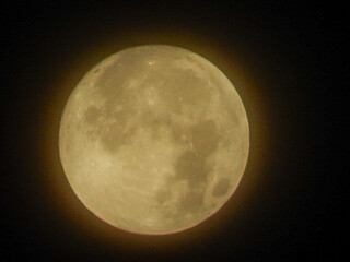 full moon in night sky