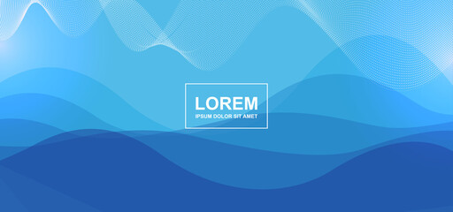 Blue abstract background with wave texture