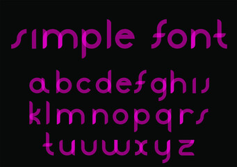 New font