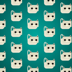Cat pattern design background
Eps 10 stock vector illustration 