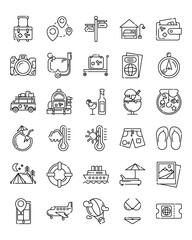 Travel icon set
