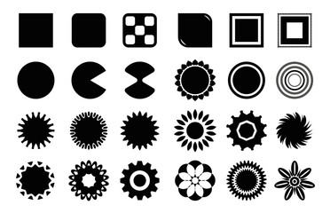 Różnego rodzaju kształty, naklejki oraz nalepki © Miosz