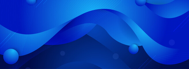 Abstract Dynamic Blue Background with Minimalism Concept.