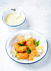White bean croquettes and herbs chilli mayo