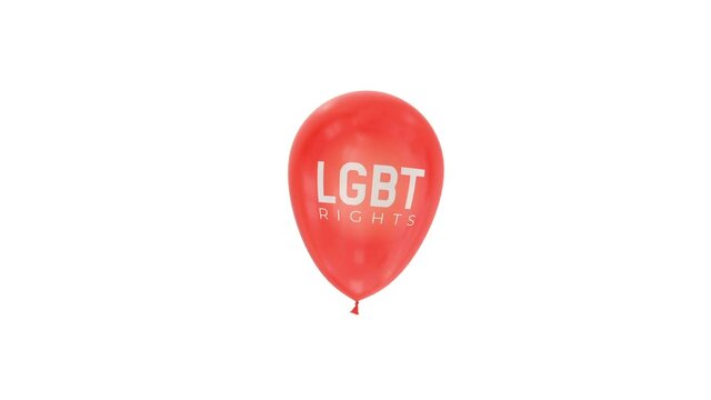 LGBT Honor Day Celebration Clip Animation with Luma Matte and Green screen