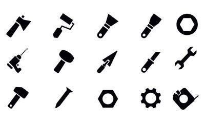  Tools icon set vector design 