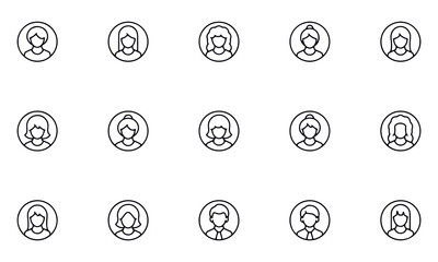 User profile icons vector design 